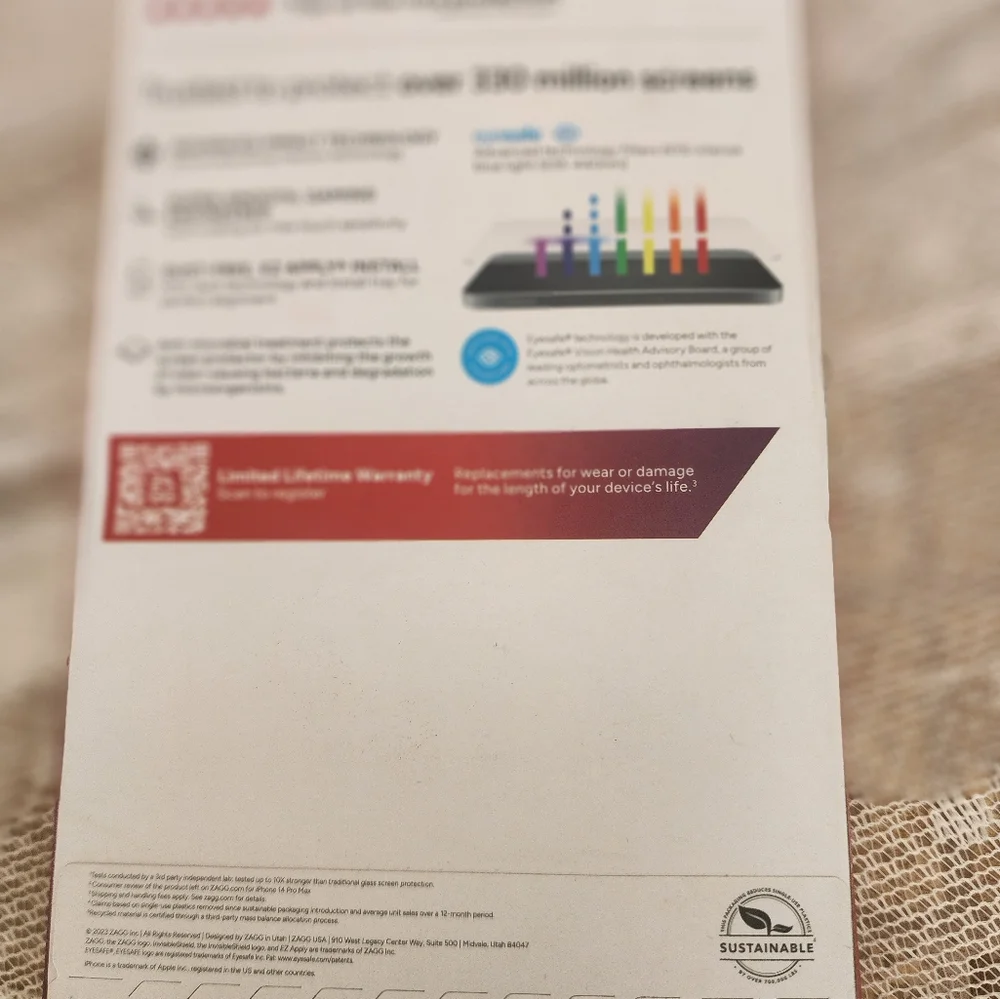 NIB Invisible Shield Screen Protector for iPhone 15 Pro